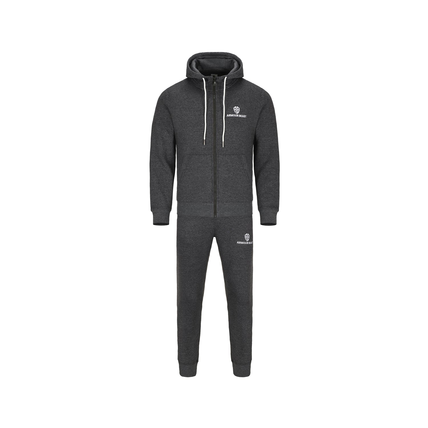 Apex Performance Fleece Zipper Tracksuit – Dark Grey