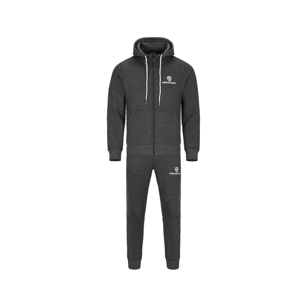 Apex Performance Fleece Zipper Tracksuit – Dark Grey