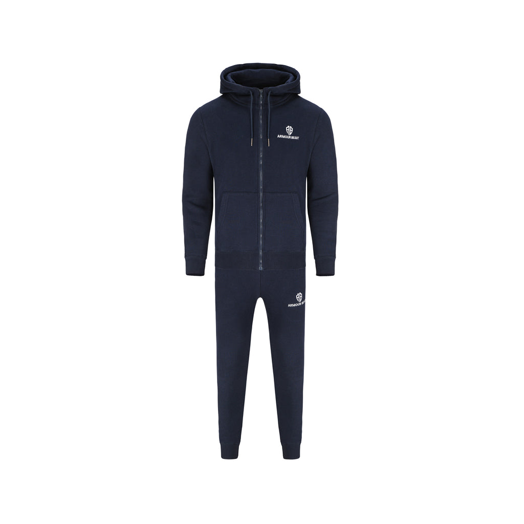 Apex Performance Fleece Zipper Tracksuit – Navy