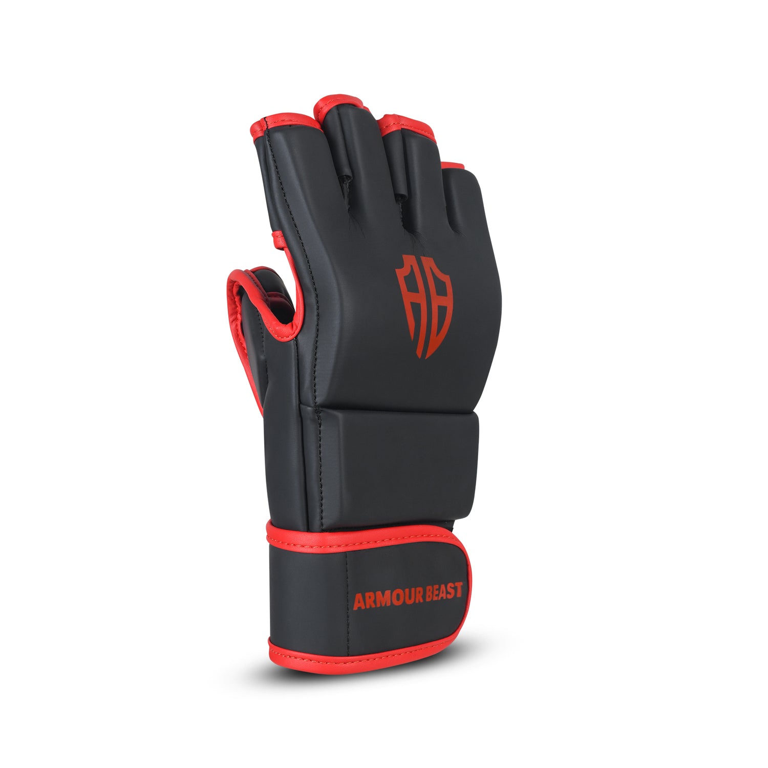 Elite Grip MMA Grappling Gloves Black/Red
