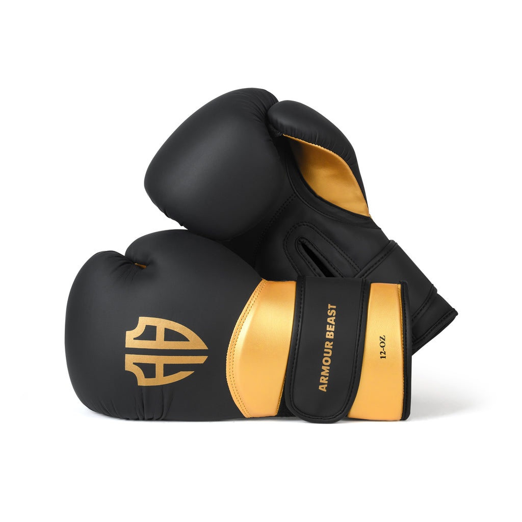 Pro Force Boxing Gloves Black/Gold