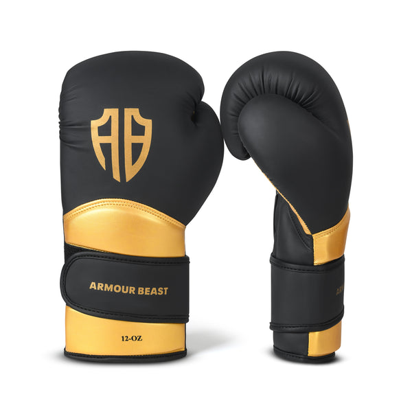 Pro Force Boxing Gloves Black/Gold