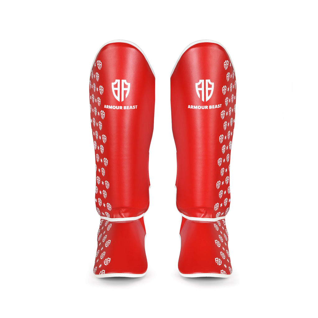 Viper Fit Shin Guards Red