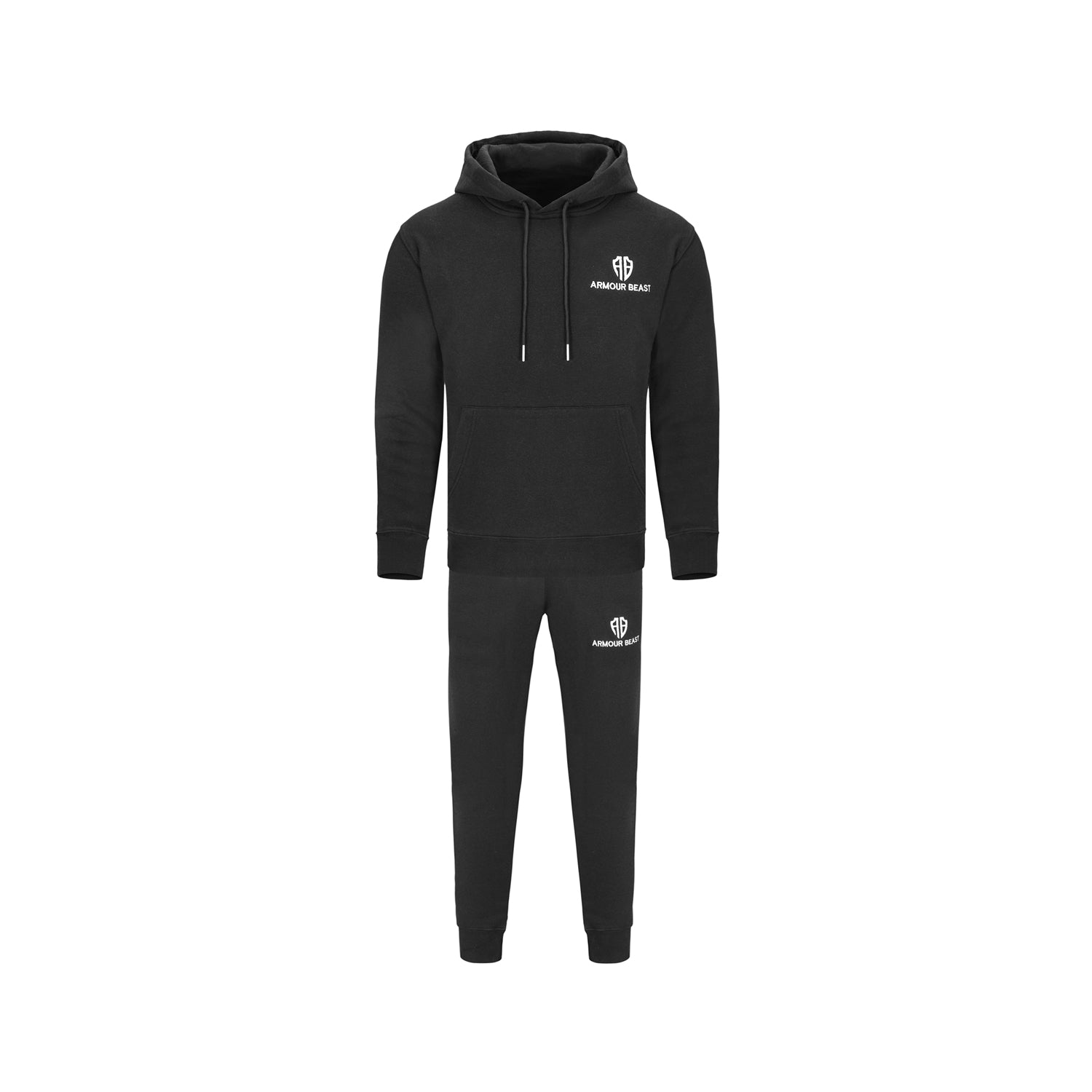 Forge Pullover Fleece Tracksuit – Black