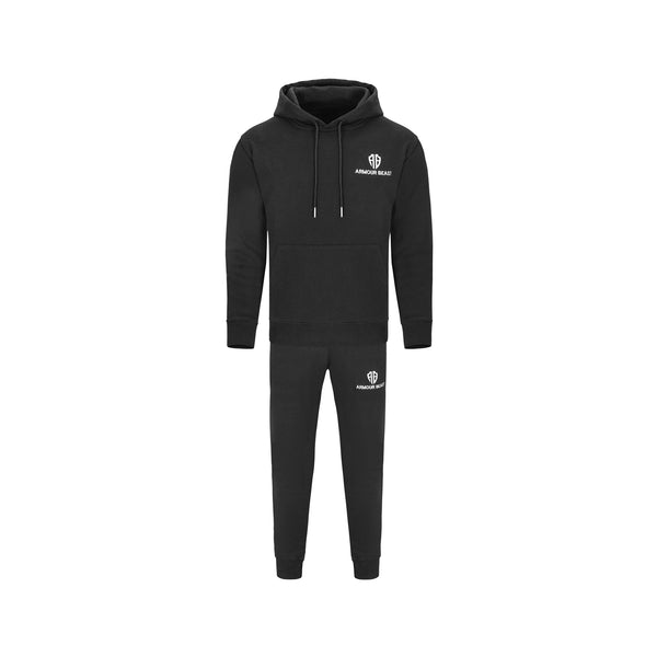 Forge Pullover Fleece Tracksuit – Black