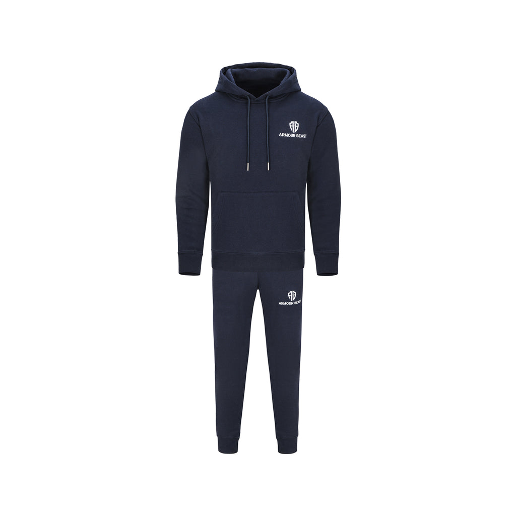 Forge Pullover Fleece Tracksuit – Navy