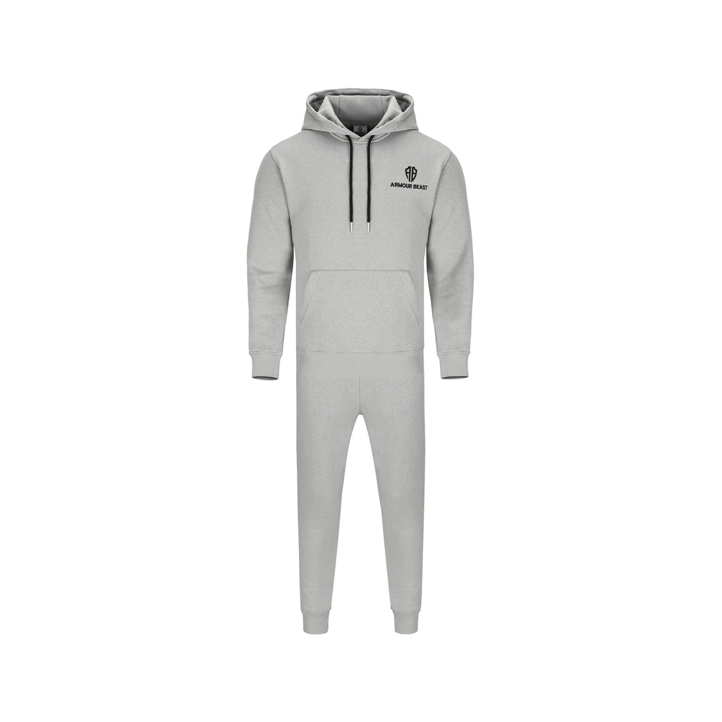 Forge Pullover Fleece Tracksuit – Silver
