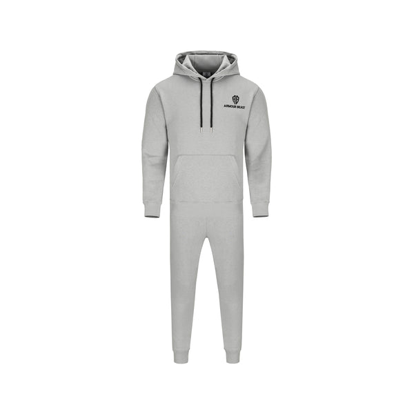 Forge Pullover Fleece Tracksuit – Silver