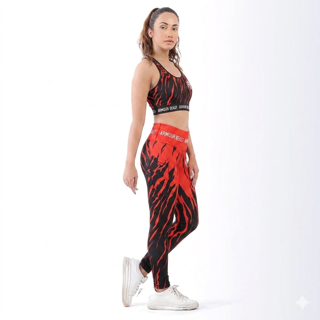 Red Volt Women’s Yoga Set