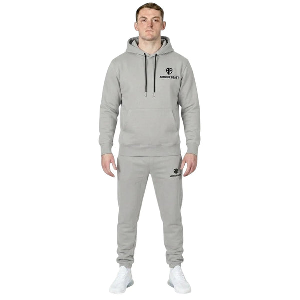 Forge Pullover Fleece Tracksuit – Silver