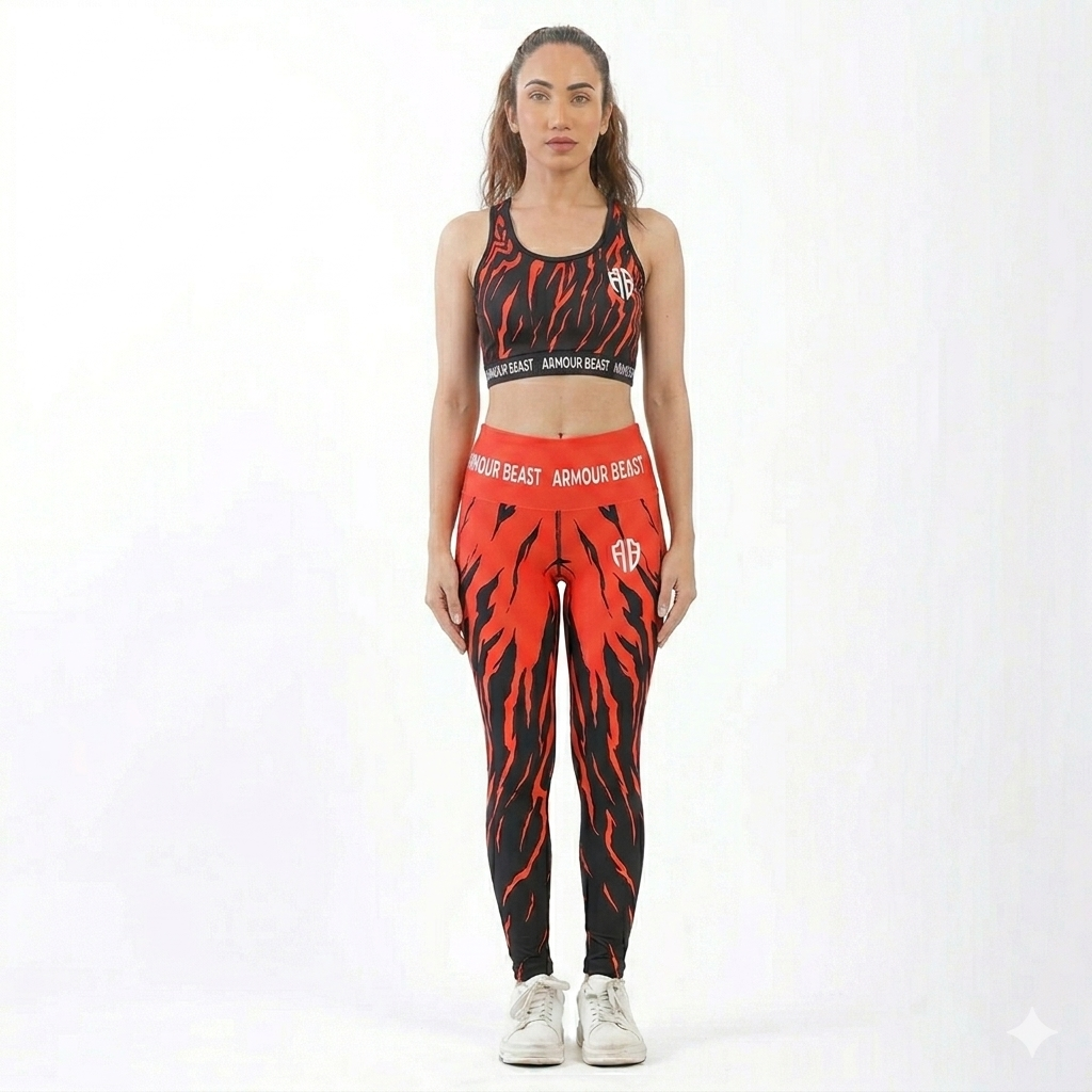 Red Volt Women’s Yoga Set