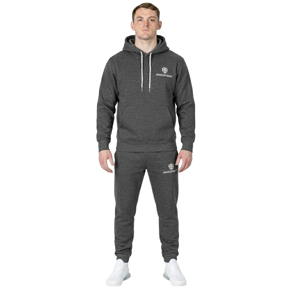 Forge Pullover Fleece Tracksuit – Dark Grey
