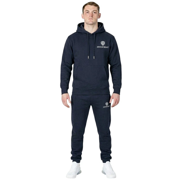 Forge Pullover Fleece Tracksuit – Navy
