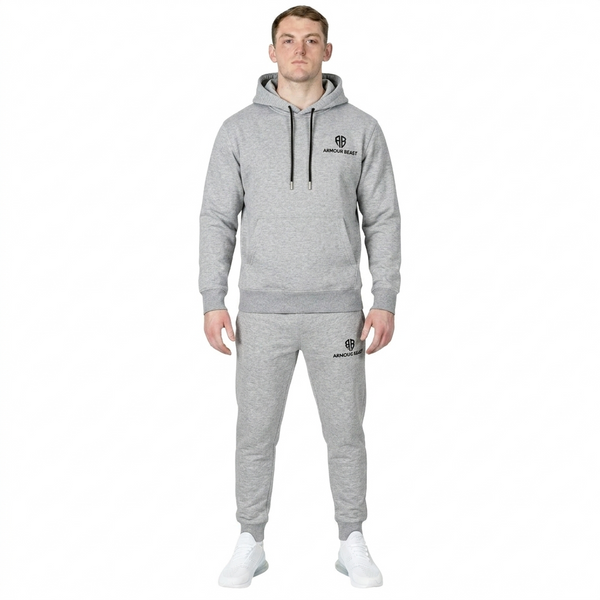Forge Pullover Fleece Tracksuit – Heather Grey
