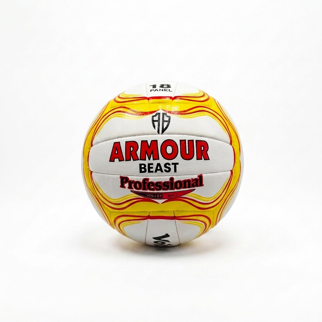 Volleyball 1.3 Leather Back Yellow/White
