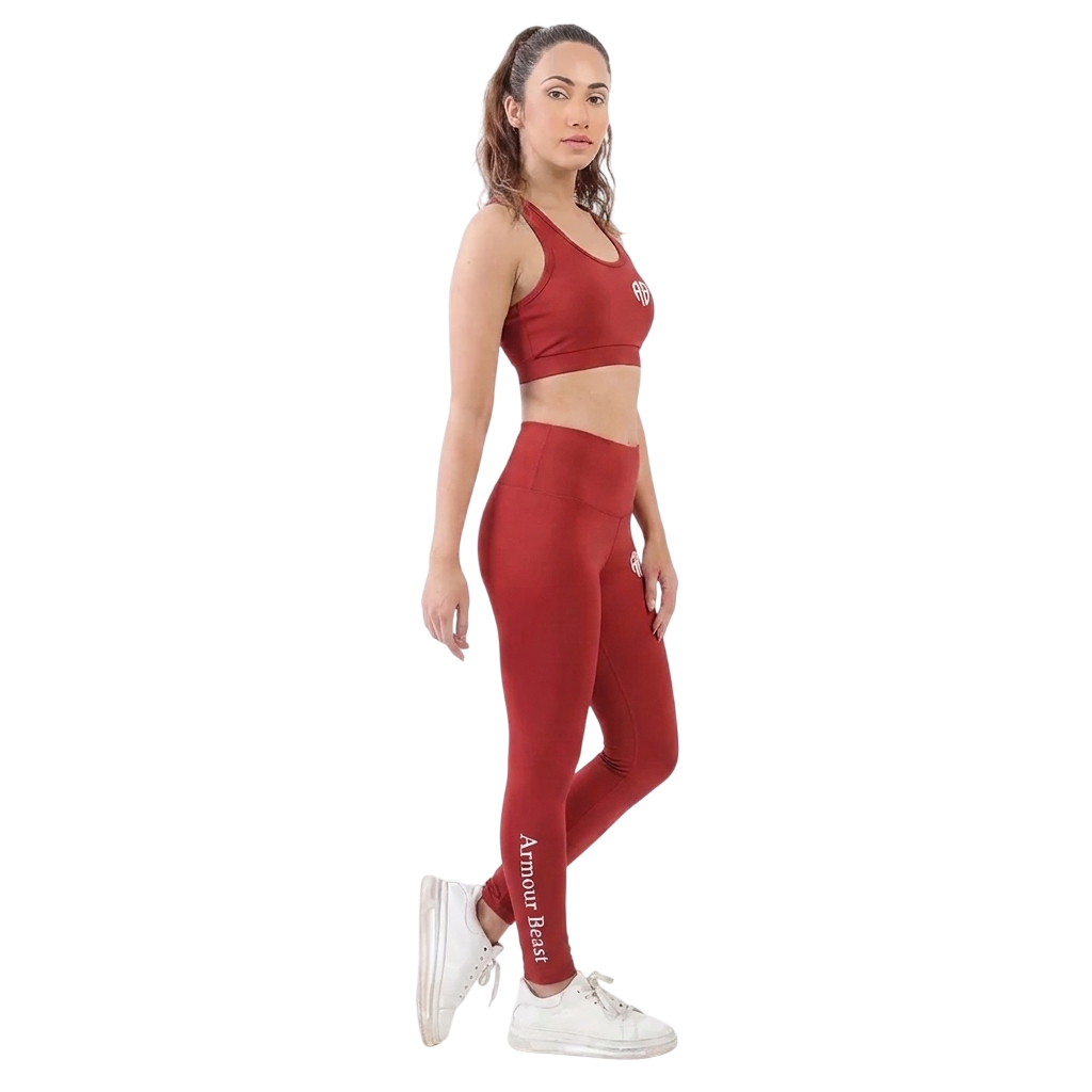 The CurveLift & Phoenix Women's Activewear Set – Maroon