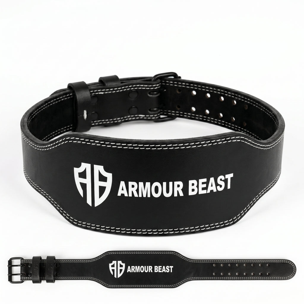 6 inch Leather Weightlifting Belt