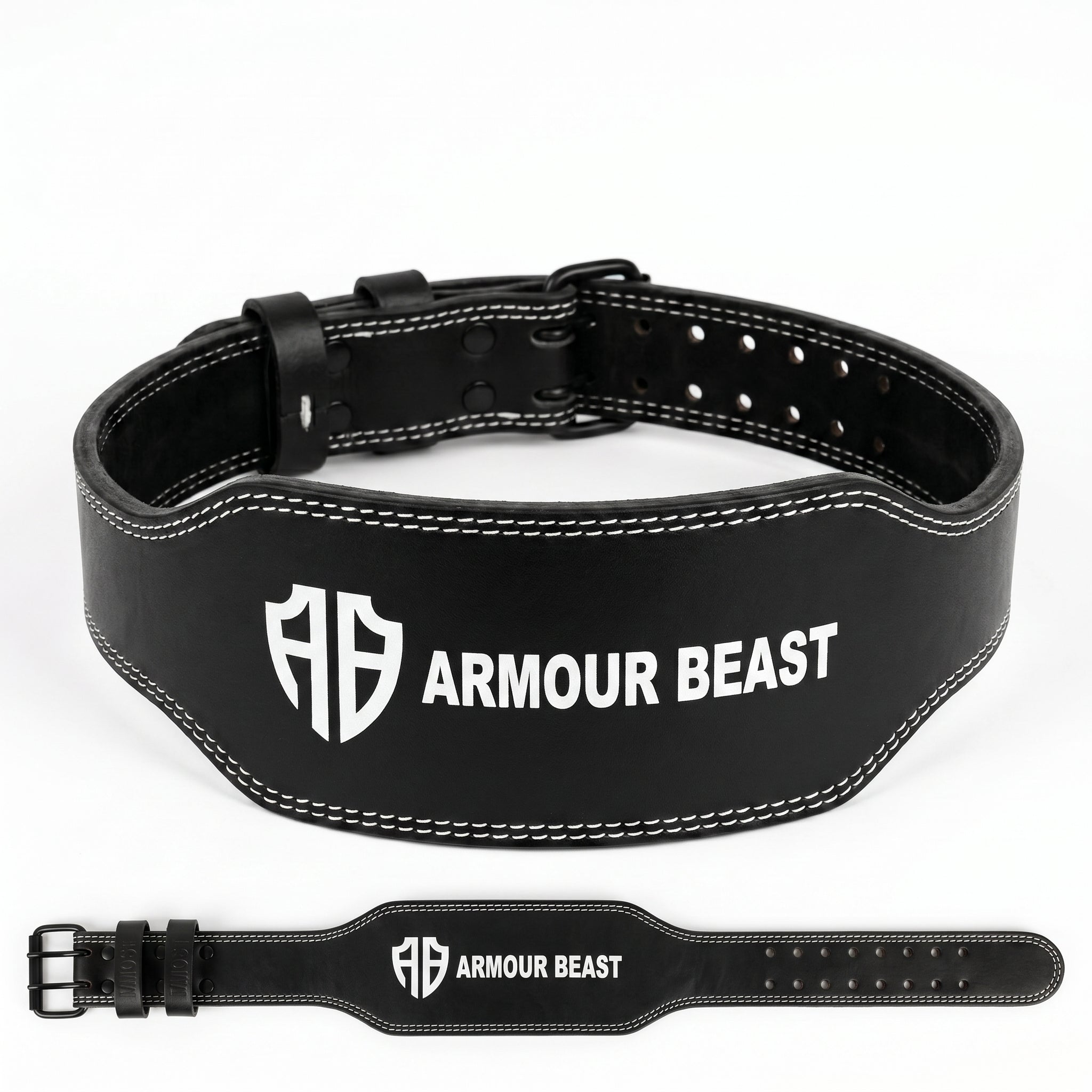 6 inch Leather Weightlifting Belt