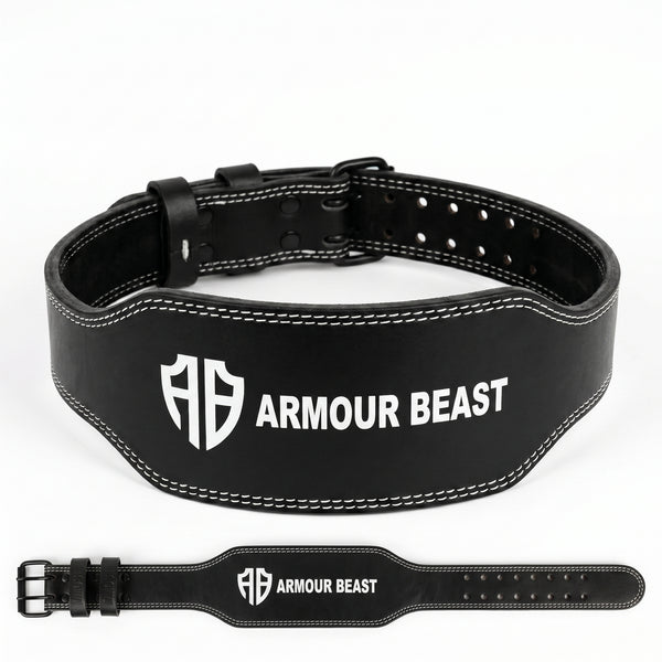 6 inch Leather Weightlifting Belt