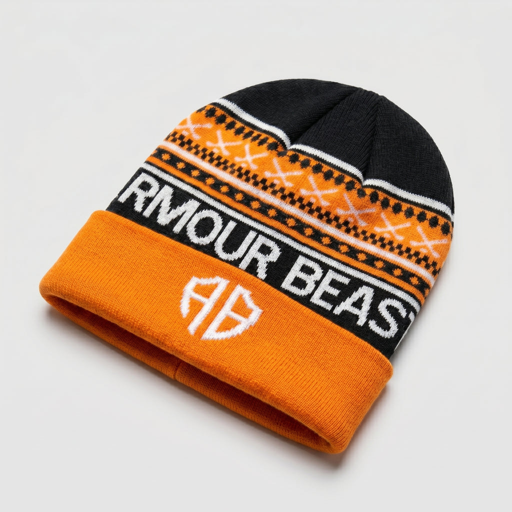 Orange cap without puff