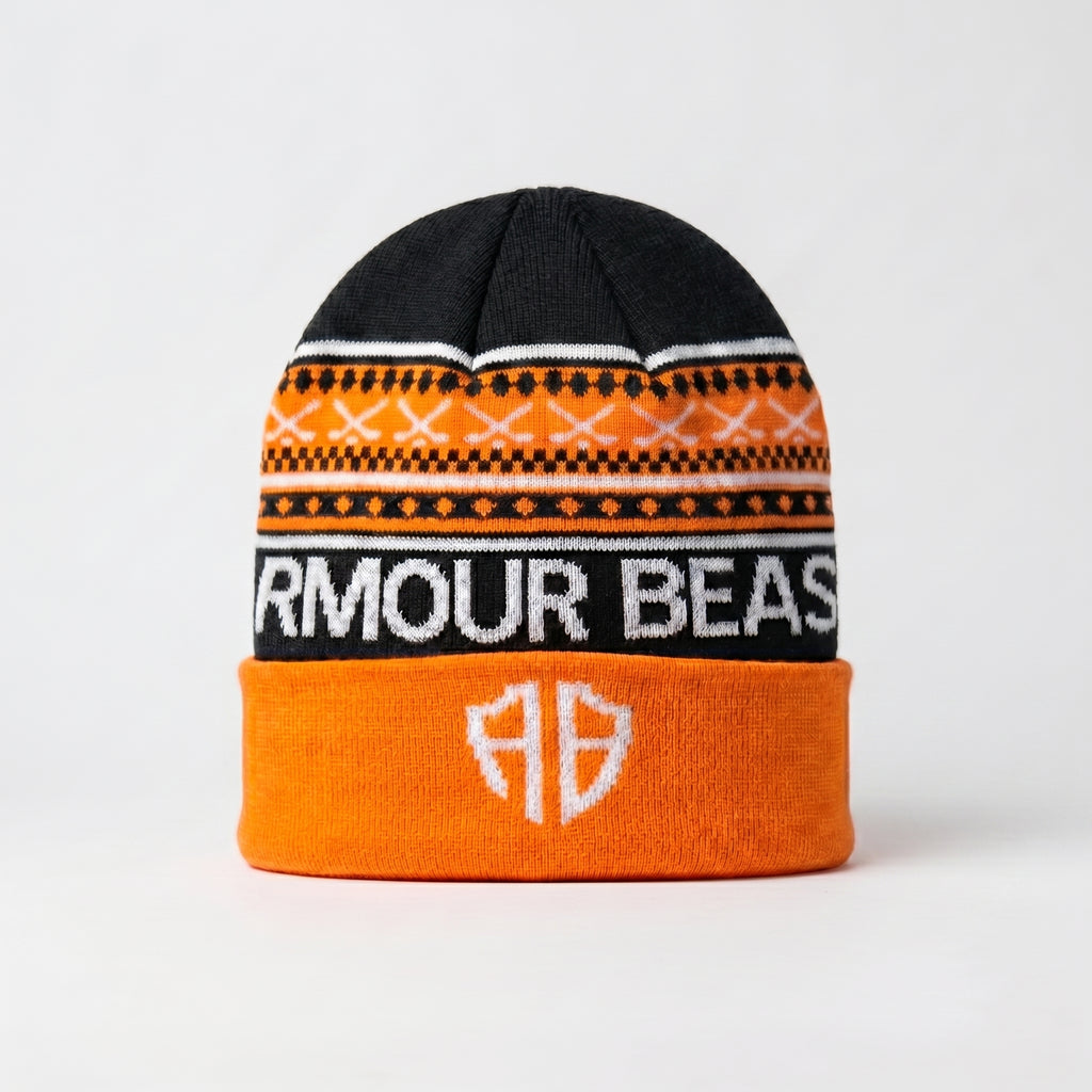 Orange cap without puff