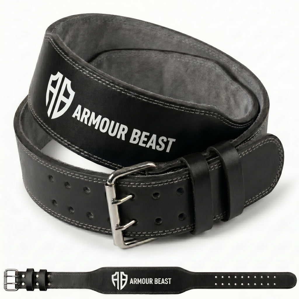4 inch Leather Weightlifting Belt