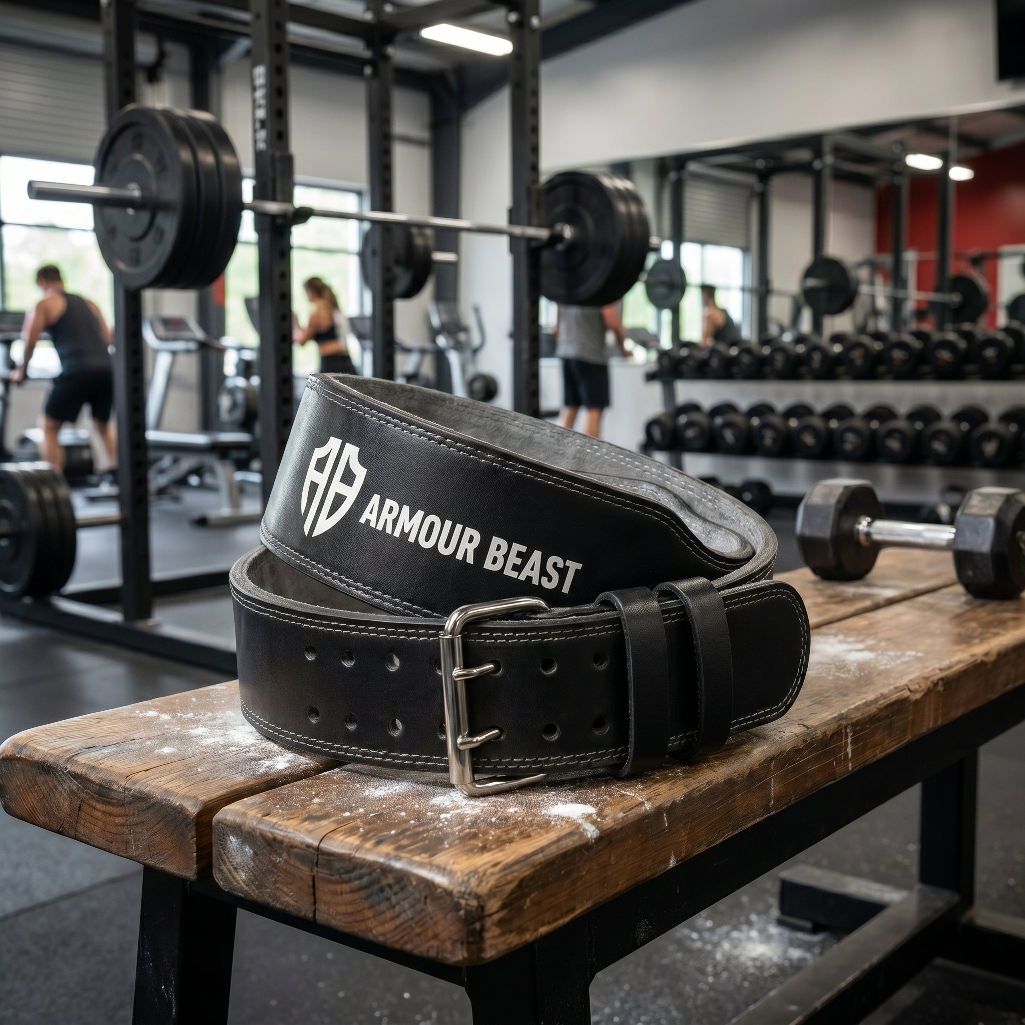 4 inch Leather Weightlifting Belt