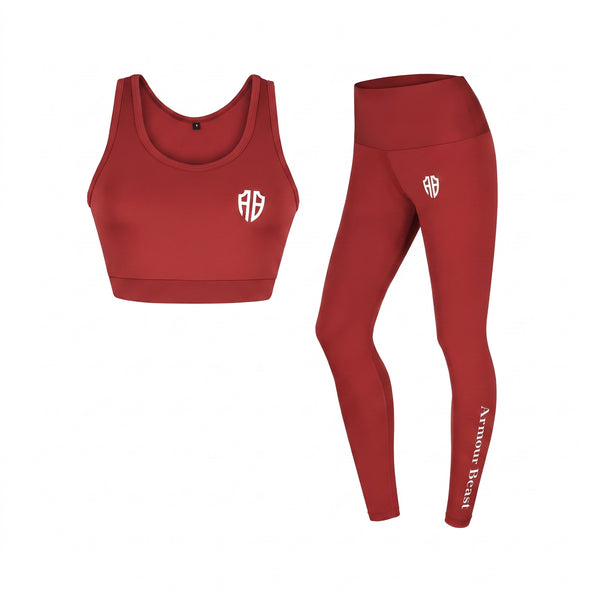 The CurveLift & Phoenix Women's Activewear Set – Maroon