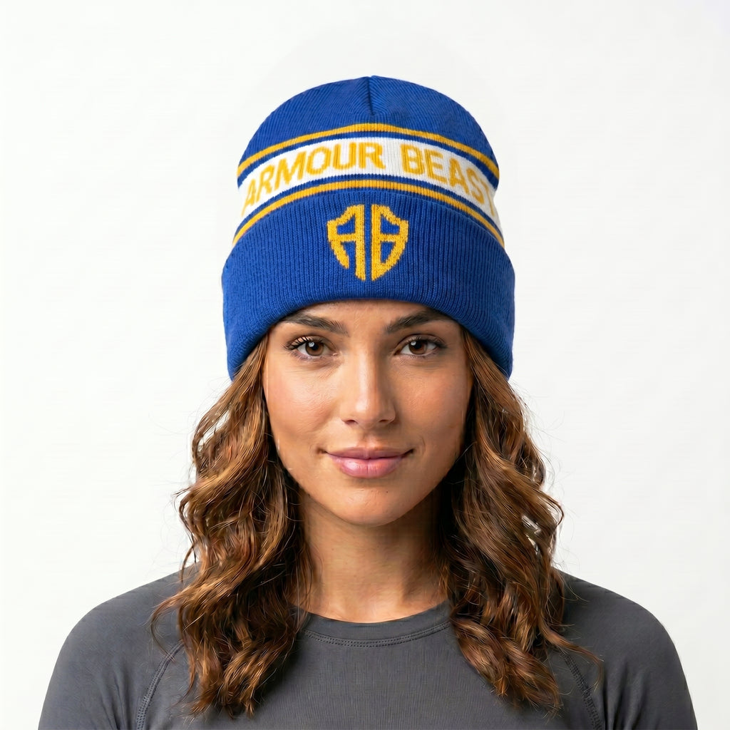 Blue cap without puff